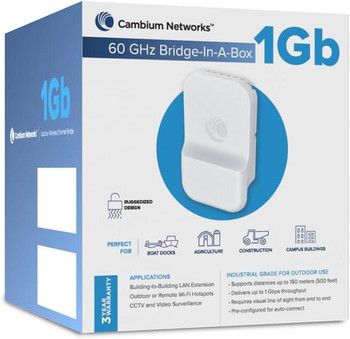 Cambium Networks C600510C004A 60GHz Bridge in a Box 1Gb C600510C004A
