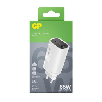 GP Batteries 405186 GP 65W GaN Charger 3-ports 405186