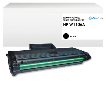 CoreParts QI-W1106A+100 Lasertoner for HP Black QI-W1106A+100