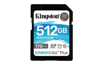 Kingston SDG3/512GB 512GB SDXC Canvas Go Plus SDG3/512GB