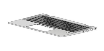 HP M03901-DD1 SPS-TOPCOVER W/KEYBOARD BL ICE M03901-DD1
