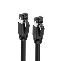 MicroConnect MC-SFTP805S CAT8.1 S/FTP 5m Black LSZH MC-SFTP805S
