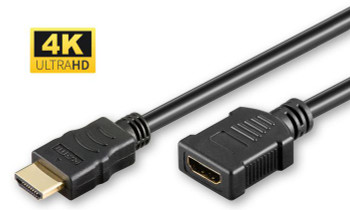 MicroConnect HDM19191FV2.0 HDMI 2.0 Extension Cable. 1m HDM19191FV2.0