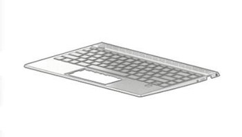 HP L53416-071 TOP COVER W KB BL PVCY NSV SP L53416-071