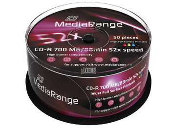 MediaRange MR208 CD-R 700MB/80min Printable MR208