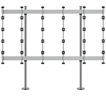 B-Tech BT93INFWP-B-5X5/BS Bolt Down Stand for INFiLED BT93INFWP-B-5X5/BS