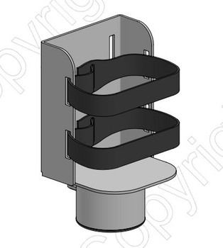 Ergonomic Solutions SAFEGUARD06-02 Hand sanitiser bottle holder. SAFEGUARD06-02
