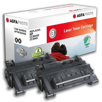 AgfaPhoto APTHP364ADE TONER 2x BLACK. RPL. CC364AD APTHP364ADE