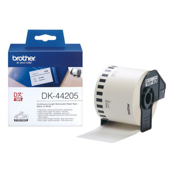 Brother DK44205 62 mm x 30.48 m Black on white DK44205