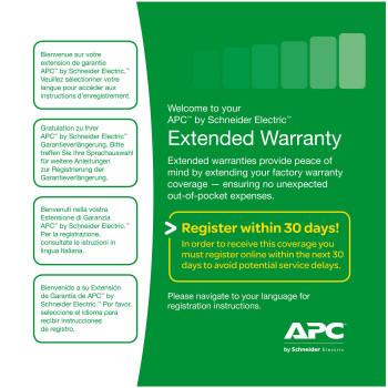 APC WBEXTWAR1YR-AC-03 Warranty Ext 1Yr for AC-03 Acc WBEXTWAR1YR-AC-03