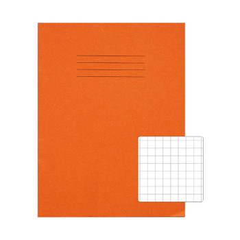 Rhino Exercise Book 10mm Square 80P 9x7 Orange Pack of 100 VC46834 VC46834