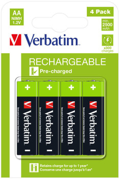 Verbatim 49517 RECHARGEABLE BATTERY AA 4 49517