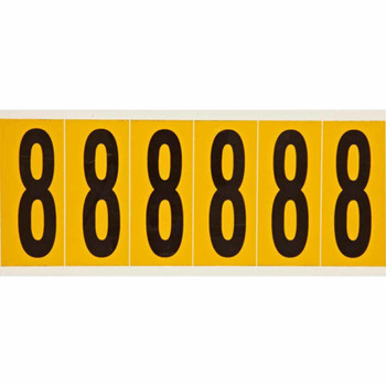 Brady 1550-8 Identical numbers and letters 1550-8