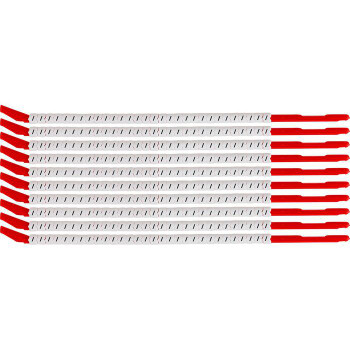 Brady SCN-10-DIAGONAL Clip Sleeve Wire Markers SCN-10-DIAGONAL