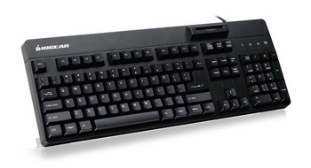 IOGEAR GKBSR202TAA 104-Key Keyboard w/ Built-in GKBSR202TAA