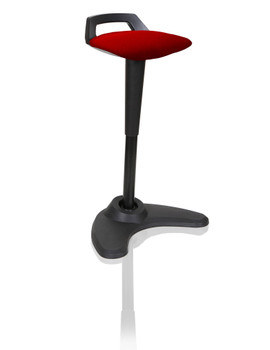 Dynamic Spry Stool Black Frame And Bespoke Colour Fabric Seat Bergamot Cherry - KCUP1202 Dynamic Spry Stool Black Frame And Bespoke Colour Fabric Seat Bergamot Cherry - KCUP1202