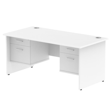 Dynamic Impulse W1600 X D800 X H730mm Straight Office Desk Panel End Leg With 2 MI002260 Dynamic Impulse W1600 X D800 X H730mm Straight Office Desk Panel End Leg With 2 MI002260