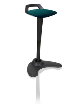 Dynamic Spry Stool Black Frame And Bespoke Colour Fabric Seat Maringa Teal - KCU KCUP1204 Dynamic Spry Stool Black Frame And Bespoke Colour Fabric Seat Maringa Teal - KCU KCUP1204