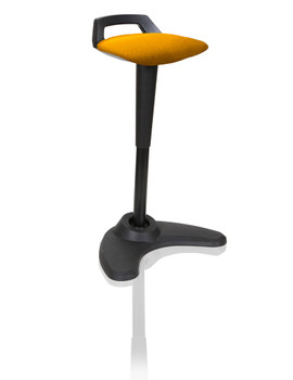 Dynamic Spry Stool Black Frame And Bespoke Colour Fabric Seat Senna Yellow - KCU KCUP1208 Dynamic Spry Stool Black Frame And Bespoke Colour Fabric Seat Senna Yellow - KCU KCUP1208
