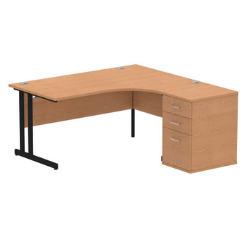 Dynamic Impulse W1600 X D1200 X H730mm Right Hand Crescent Desk Cantilever Leg W I004425 Dynamic Impulse W1600 X D1200 X H730mm Right Hand Crescent Desk Cantilever Leg W I004425