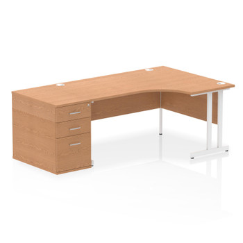 Dynamic Impulse W1600 X D1200 X H730mm Right Hand Crescent Desk Cantilever Leg W I004107 Dynamic Impulse W1600 X D1200 X H730mm Right Hand Crescent Desk Cantilever Leg W I004107