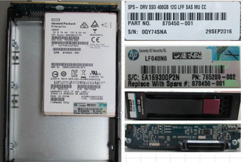 Hewlett Packard Enterprise 870450-001 SPS- DRV SSD 400GB 12G LFF SAS 870450-001