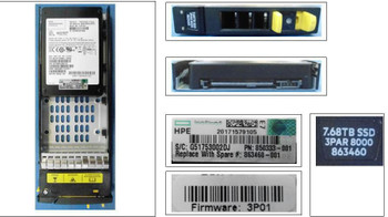 Hewlett Packard Enterprise 863460-001 DRV 7.68TB SSD SAS SFF 863460-001