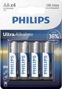 Philips LR6E4B/10 Battery. AA/LR6. 1.5V LR6E4B/10