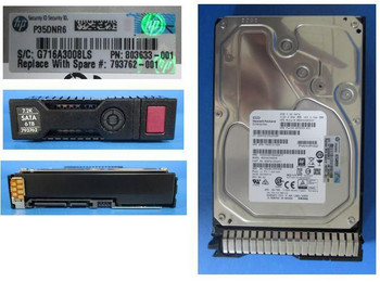 Hewlett Packard Enterprise 793762-001 DRV HD 6TB 6G 7.2K 3.5 SATA 793762-001