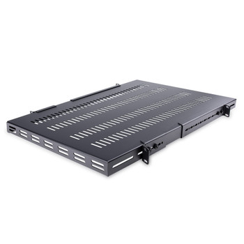 Startech.Com 1U 4-Post Adjustable Vented Server Rack Mount Shelf Maximum Weight ADJSHELFHDV