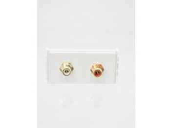 VivoLink WI221285 Outlet Panel 2xRCA Audio WI221285