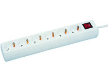 MicroConnect GRU00610W 6-way Scho Socket 10M White GRU00610W