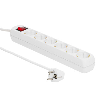 MicroConnect GRU0065W 6-way Scho Socket 5M White GRU0065W