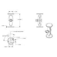 RAM Mounts RAM-B-101-G2U UNPKD RAM MOUNT GARMIN 250C RAM-B-101-G2U