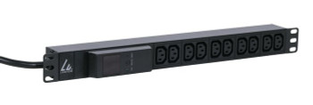 Lanview LVR261877 19'' rack mount power strip. LVR261877