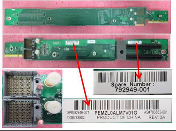 Hewlett Packard Enterprise 792949-001 PCA Graphics Expansion Riser 792949-001