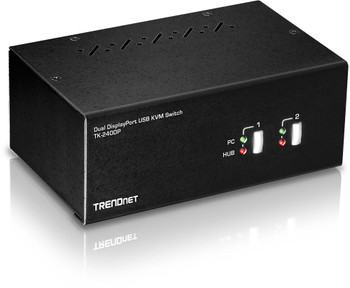 TrendNET TK-240DP 2-Port Dual Monitor Display Po TK-240DP TrendNET TK-240DP 2-Port Dual Monitor Display Po TK-240DP