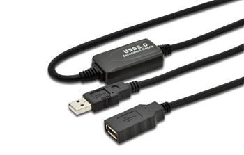 MicroConnect USB2.0AAF10A Active USB 2.0 cable. A-A M-F USB2.0AAF10A