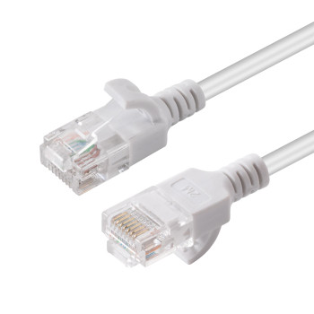 MicroConnect W125627995 U/UTP CAT6A Slim 0.5M White V-UTP6A005W-SLIM