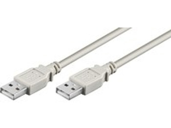 MicroConnect USBAA2 USB2.0 A-A 2m M-M. Grey USBAA2