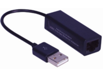 MicroConnect USBETHB USB2.0 to Ethernet. Black USBETHB