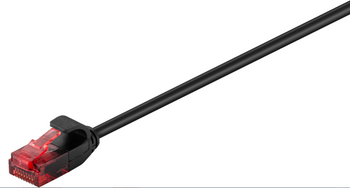 MicroConnect V-UTP6005S-SLIM U/UTP CAT6 0.5M Black Slim V-UTP6005S-SLIM