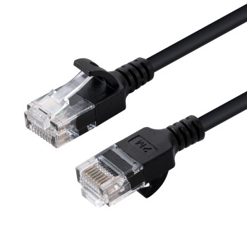 MicroConnect V-UTP6075S-SLIM U/UTP CAT6 7.5M Black Slim V-UTP6075S-SLIM