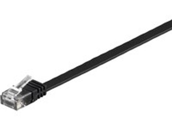 MicroConnect V-UTP601S-FLAT U/UTP CAT6 1M Black Flat V-UTP601S-FLAT