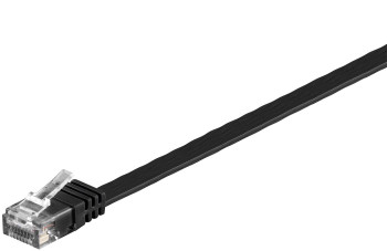 MicroConnect V-UTP615S-FLAT U/UTP CAT6 15M Black Flat V-UTP615S-FLAT