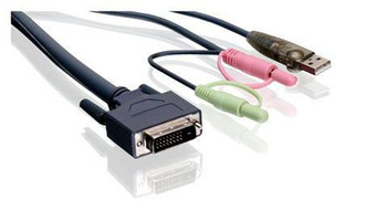 IOGEAR G2L7D03UDTAA 10 ft DVI KVM cable G2L7D03UDTAA