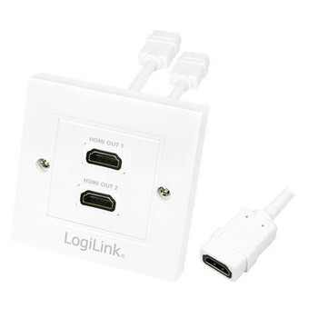 LogiLink AH0015 HDMI Adapterwall socket2-portw AH0015