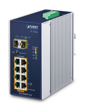 Planet IGS-1020PTF-12V IP30 Ind 8-P 10/100/1000T IGS-1020PTF-12V