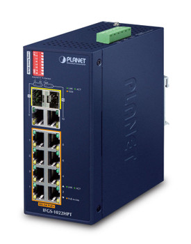 Planet IFGS-1022HPT IP30 Industrial 8-P 10/100TX IFGS-1022HPT