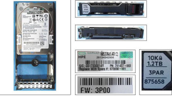 Hewlett Packard Enterprise 875658-001 1.2TB HDD SAS 10K SFF XCSG 875658-001